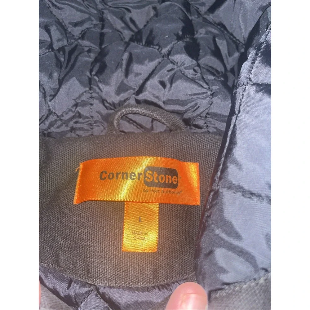 CornerStone Port Authority‎ DETRIOT STYLE Zip Jacket Men's L, Embroidered Logo